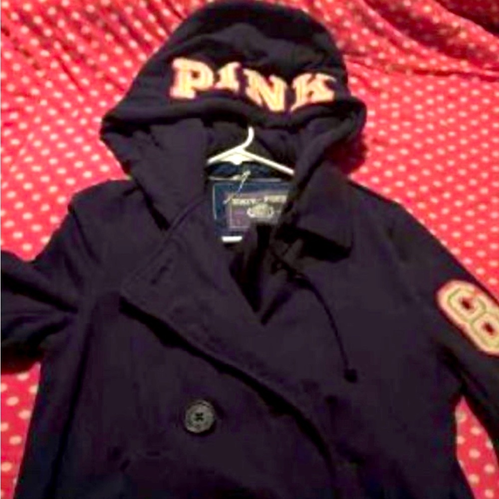 ISO University of PINK Lightweight Peacoat, blue or gray
